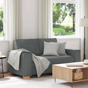 vidaXL Διθέσιος Καναπές Σκούρο Γκρι 120 εκ. Υφασμάτινος