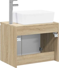 vidaXL Σετ Επίπλων Μπάνιου Sonoma Δρυς Επεξεργασμένο Ξύλο