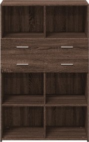 vidaXL Ντουλάπι Καφέ Δρυς 80x42,5x124 εκ. από Επεξεργασμένο Ξύλο
