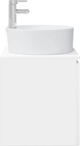 vidaXL Επιτοίχια Λεκάνη Έπιπλο Λευκό 49,5 x 44,5 x 65 εκ