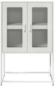 vidaXL Highboard Λευκό 68x39x107 cm Ατσάλι