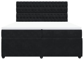 ΚΡΕΒΑΤΙ BOXSPRING ΜΕ ΣΤΡΩΜΑ ΜΑΥΡΟ 200X200 ΕΚ. ΒΕΛΟΥΔΙΝΟ 3294738