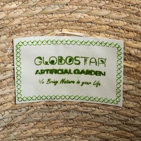 GloboStar® Artificial Garden ZAKYNTHOS 20336 ΣΕΤ 3 Διακοσμητικά Πλεκτά Καλάθια - Κασπώ Γλάστρες - Flower Pots Μπεζ με Μακραμέ A:Φ24cm x Υ20cm B:Φ28cm x Υ24cm C:Φ32cm x Υ28cm