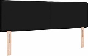 vidaXL LED κεφαλάρι με φώτα λωρίδας LED Μαύρο 160 cm Πολυεστέρας