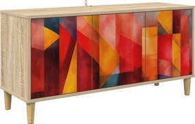 vidaXL Ντουλάπι TV HEESCH 102 x 33 x 50 εκ. Sonoma Επεξεργασμένο Ξύλο