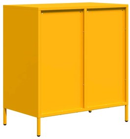 vidaXL Ντουλάπι Μουσταρδί 68x39x73,5 εκ. από Χάλυβα Ψυχρής Έλασης