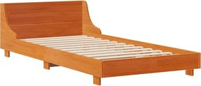 vidaXL Σκελετός Κρεβ. Χωρίς Στρώμα Καφέ Κεριού 90x190 εκ Μασίφ Πεύκο