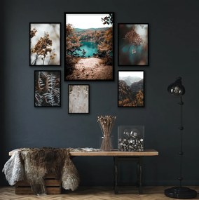 Σύνθεση κάδρων μαύρο PVC Nature is Art PST044