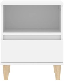 vidaXL Κομοδίνα 2 τεμ. Λευκά 40 x 35 x 50 εκ.