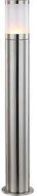 Επιδαπέδιο Φωτιστικό Κολώνα 1xΕ27 IP44 80cm Xeloo 32016 Globo Lighting-32016-Ασημί 32016