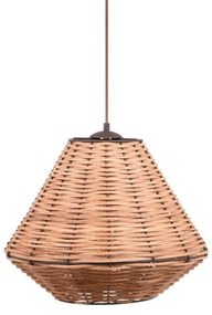 Ceiling Single Light Bamboo 1 Fylliana Natural 40x40 cm 40x40x110 εκ.