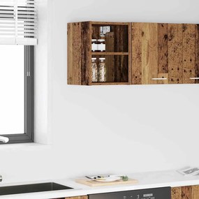 vidaXL Κρεμαστό ντουλάπι Παλιό ξύλο 30 x 29,5 x 40 εκ.