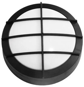 Απλίκα Φωτιστικό Τοίχου LED 18W IP54 Πλέγμα D-207 S Heronia Lighting-32-0216-Μαύρο 32-0216