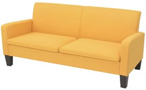 Καναπές Τριθέσιος Κίτρινος 180 x 65 x 76 εκ.