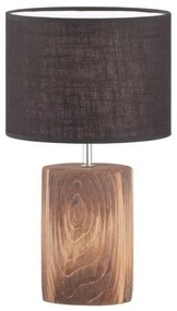 Επιτραπέζιο Φωτιστικό Malik Ξύλο-Γκρι Φ24 50587 Fischer Honsel-50587-Ανθρακί 50587