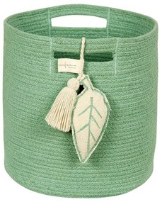 Καλάθι Αποθήκευσης Leaf LOR-BSK-LEAF-GR Green 30X30X30Cm Lorena Canals Cotton