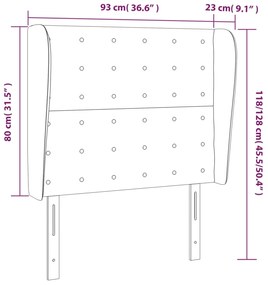 ΚΕΦΑΛΑΡΙ ΜΕ ΠΤΕΡΥΓΙΑ ΜΑΥΡΟ 93 X 23 X 118/128 ΕΚ. ΒΕΛΟΥΔΙΝΟ 3118428