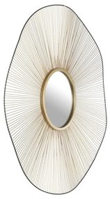Καθρέπτης Τοίχου Μαύρο-Χρυσό Φ76cm Esashi 425033 Eglo 425033