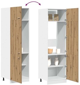 Ντουλάπι ψυγείου Artisan Oak 60x57x207 cm Κατασκευασμένο ξύλο - Καφέ
