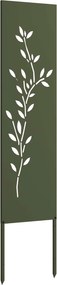 vidaXL Οθόνη Ιδιωτικότητας Κήπου Floral Λαδί 32 χ 140 εκ