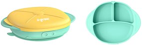 U-Grow UG-239YE Παιδικό Πιάτο Φαγητού από Σιλικόνη Κίτρινο