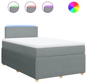 ΚΡΕΒΑΤΙ BOXSPRING ΜΕ ΣΤΡΩΜΑ ΑΝΟΙΧΤΟ ΓΚΡΙ 120X190 ΕΚ. ΥΦΑΣΜΑΤΙΝΟ 3289688