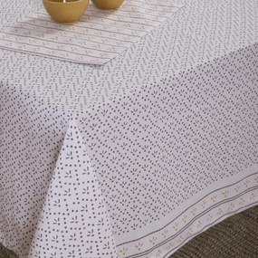 Τραπεζομάντηλο (140x140) Nef-Nef Homeware Ishmar Ecru - Black