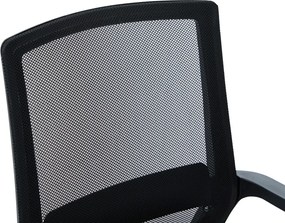 Καρέκλα επισκέπτη Palma pakoworld mesh μαύρο 46x52x94εκ