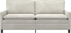 vidaXL Καναπές Κρεμ 196 x 81 x 87,5 εκ. Βελούδο