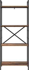 vidaXL Ράφι Βιβλίων 4 επιπέδων 56 x 34 x 133,5 εκ Επεξεργασμένο Ξύλο
