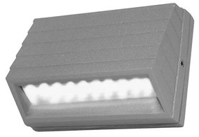 Adeleq Led Φωτιστικό Αλουμινίου Εξωτερικό Κυρτό 2W Ψυχρό Γκρι 3-90950600