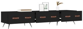 vidaXL Έπιπλο Τηλεόρασης Μαύρο 150 x 36 x 30 εκ. Επεξεργασμένο Ξύλο
