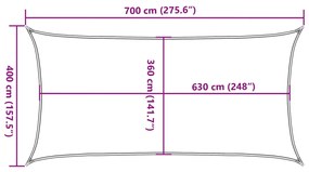 ΠΑΝΙ ΣΚΙΑΣΗΣ ΟΡΘΟΓΩΝΙΟ ΑΝΟΙΧΤΟ ΓΚΡΙ 4X7 Μ. HDPE 160 ΓΡ./Μ² 4001992