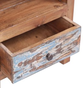 vidaXL Κομοδίνο 41 x 30 x 50 εκ. από Μασίφ Ξύλο Μαόνι