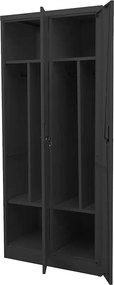 vidaXL Ντουλάπα Ανθρακί 80 x 50 x 180 εκ. Ατσάλινη
