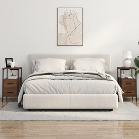 vidaXL Κομοδίνο Καφέ δρυς 30 x 48 x 61 εκ Επεξεργασμένο ξύλο