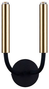 Φωτιστικό Τοίχου Stalactite II 9055 Black-Brass Nowodvorski Metal