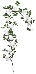 Τεχνητή Γιρλάντα Παιώνια 00-40009-1 240cm Green-Light Pink Marhome Συνθετικό Υλικό
