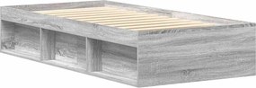 vidaXL Πλαίσιο Κρεβατιού Γκρι Sonoma 100x200 εκ.