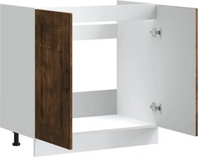 vidaXL Ντουλάπι βάσης νεροχύτη Kalmar Καπνιστή δρυς 80x46x81,5 εκ.