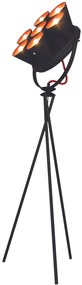 HL-3578-7F BRANDON WHITE &amp; MAT GOLD FLOOR LAMP