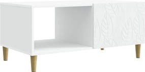 vidaXL Τραπεζάκι σαλονιού Λευκό 90 x 50 x 40 cm Επεξεργασμένο Ξύλο
