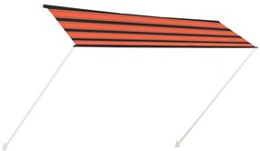 vidaXL Τέντα Συρόμενη Πορτοκαλί / Καφέ 300 x 150 εκ.