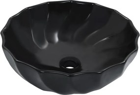 vidaXL Νιπτήρας Μαύρος 46 x 17 εκ. Κεραμικός