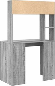 vidaXL Γραφείο Γκρίζο Σονομα 91 x 50 x 149 cm Επεξεργασμένο Ξύλο