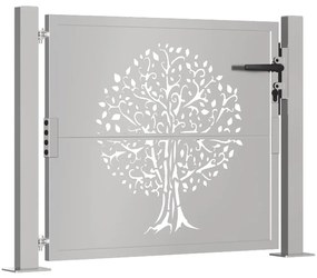 vidaXL Πύλη Κήπου με Σχέδιο Δέντρου 105 x 105 εκ. από Ατσάλι Corten