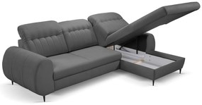 Γωνιακός καναπές Blanc-Gkri Skouro-Δεξιά