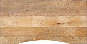 vidaXL Επιφάνεια Γραφείου Καμπύλη 120x50x2,5 εκ Μασίφ Ακατ. Μάνγκο