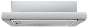 vidaXL Απορροφητήρας Συρόμενος Λεπτός 480μ³/ώρα Αλουμίνιο/Ανοξ. Ατσάλι