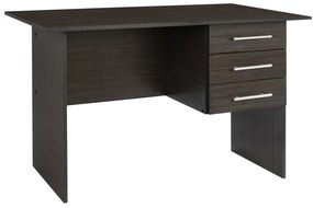 ΓΡΑΦΕΙΟ ΜΕΛΑΜΙΝΗΣ ENSLEY HM2029.01 ΜΕ 3 ΣΥΡΤΑΡΙΑ ZEBRANO 120X60X76 εκ. - 0520450 - HM2029.01